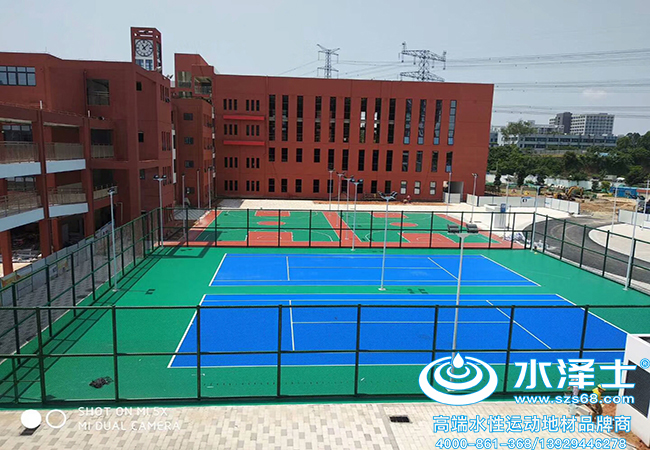 學(xué)校硅PU籃球場材料
